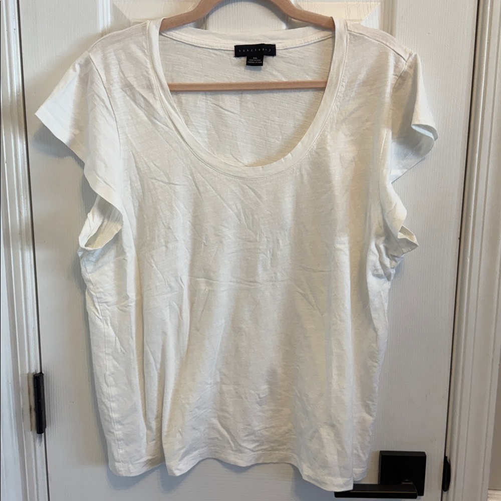 Sanctuary Westside White Tee Sz XXL - Picture 4 of 6